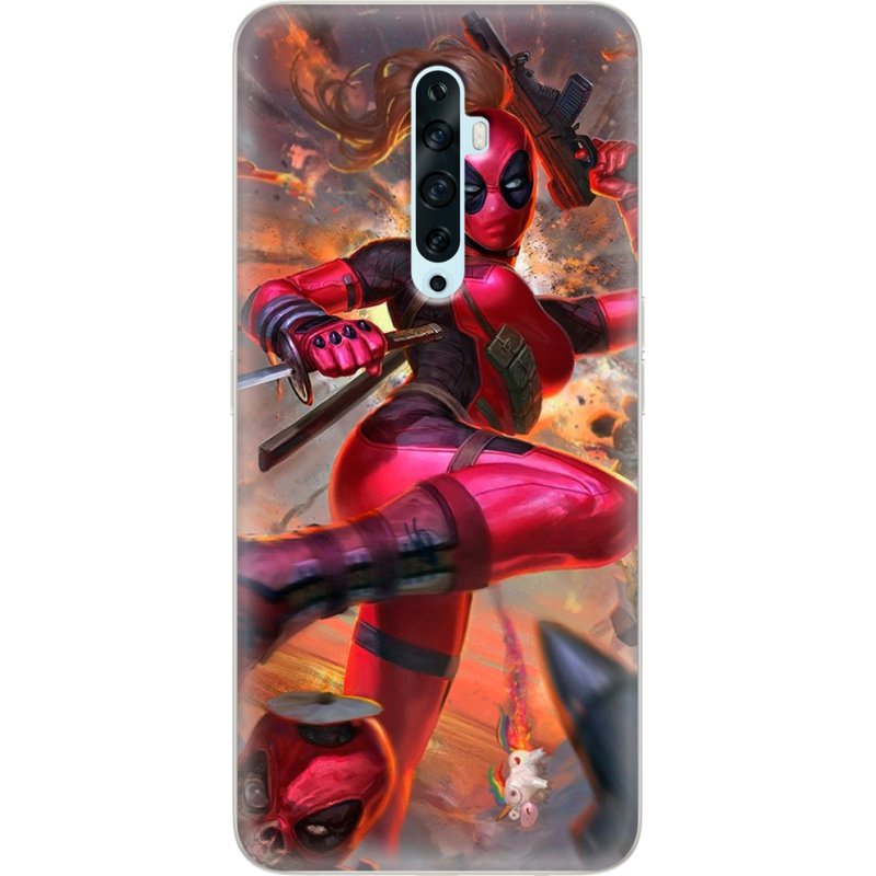 Чехол Uprint OPPO Reno2 Z Woman Deadpool