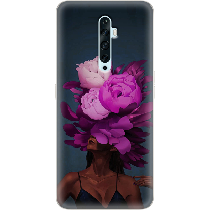 Чехол Uprint OPPO Reno2 Z Exquisite Purple Flowers