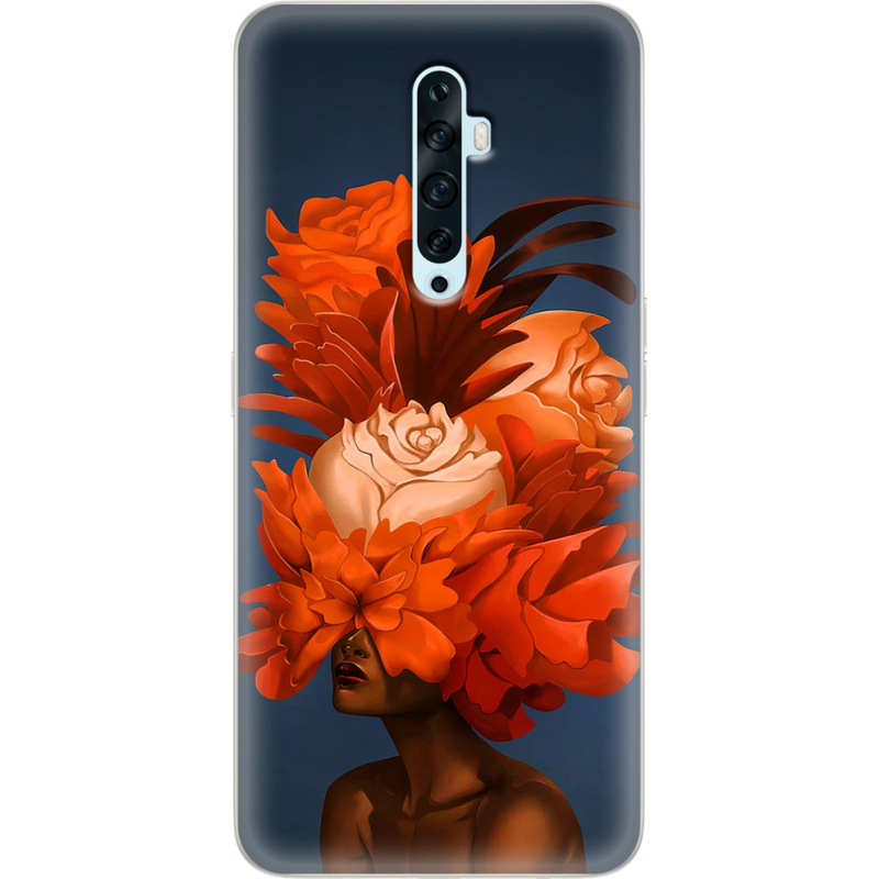 Чехол Uprint OPPO Reno2 Z Exquisite Orange Flowers