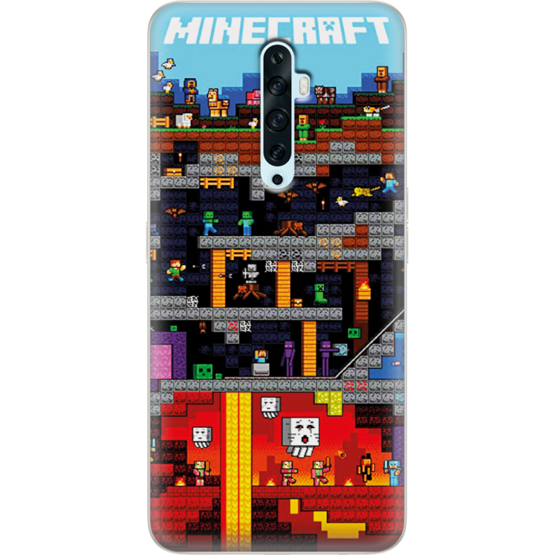 Чехол Uprint OPPO Reno2 Z Minecraft Lode Runner