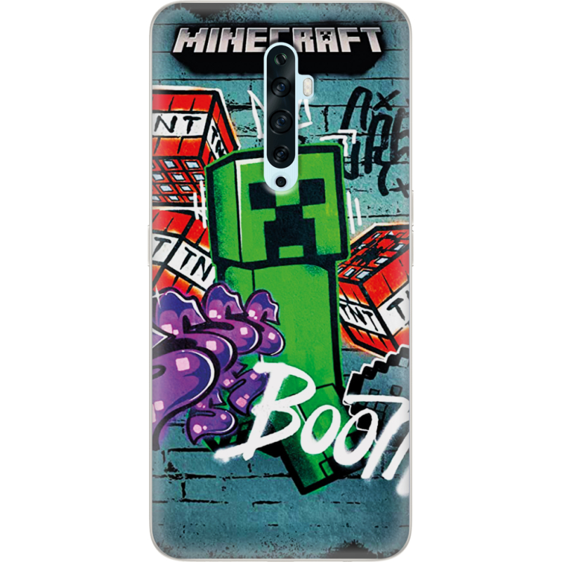 Чехол Uprint OPPO Reno2 Z Minecraft Graffiti