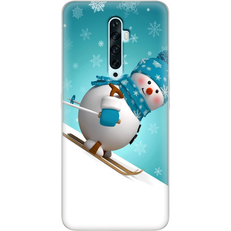 Чехол Uprint OPPO Reno2 Z Skier Snowman