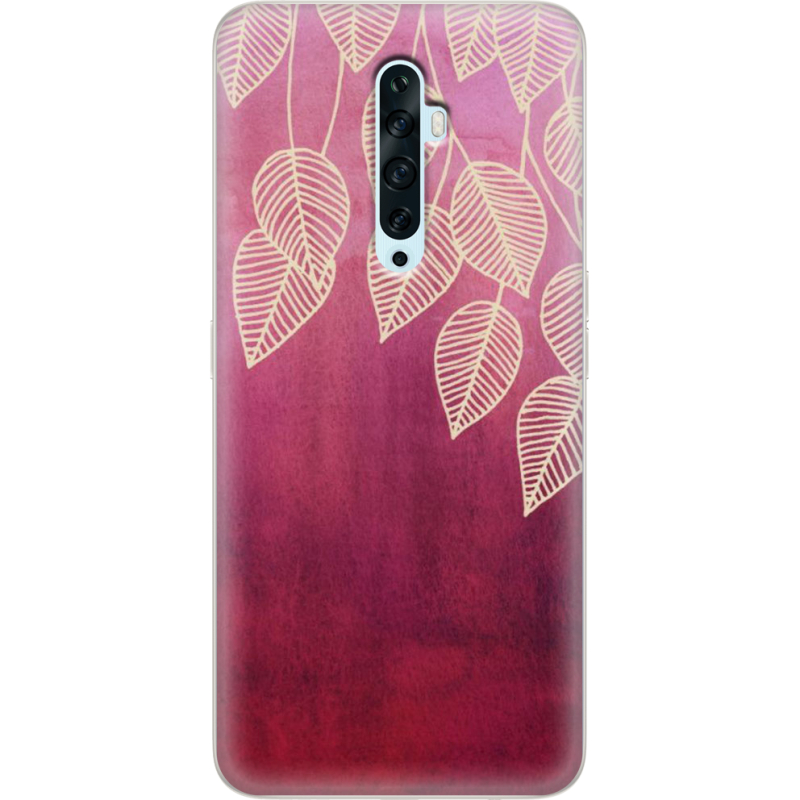 Чехол Uprint OPPO Reno2 Z Gold Leaves