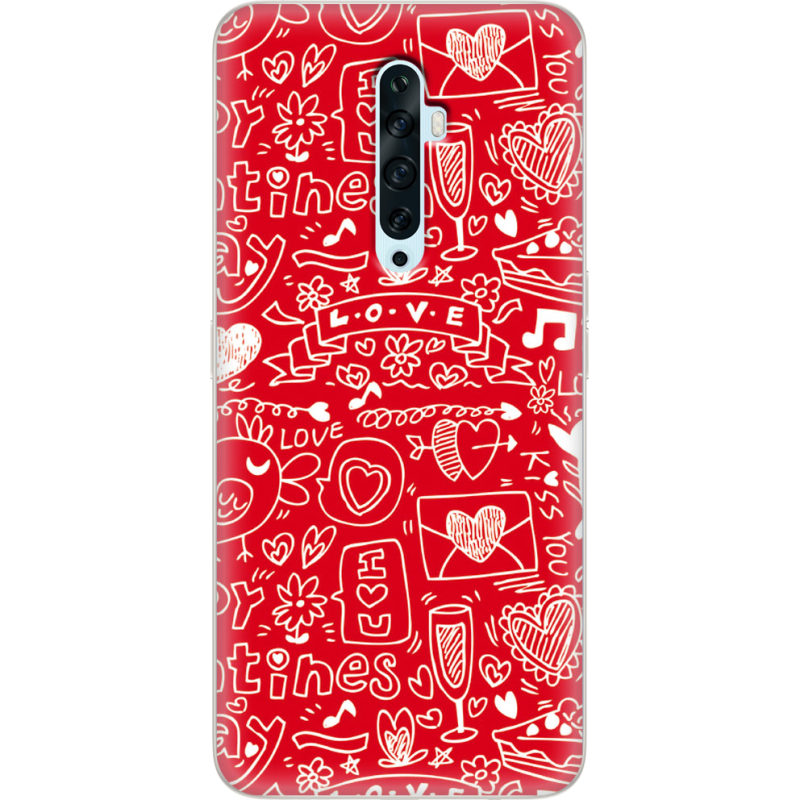 Чехол Uprint OPPO Reno2 Z Happy Valentines