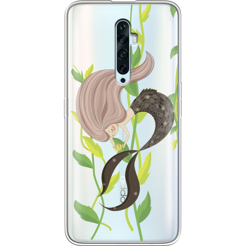 Прозрачный чехол Uprint OPPO Reno2 Z Cute Mermaid