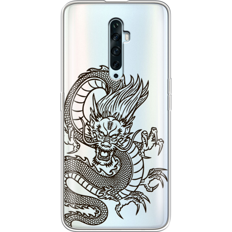 Прозрачный чехол Uprint OPPO Reno2 Z Chinese Dragon