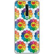 Прозрачный чехол Uprint OPPO Reno2 Z Hippie Flowers