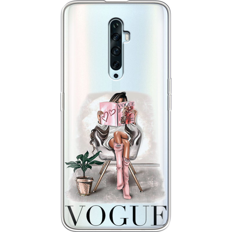 Прозрачный чехол Uprint OPPO Reno2 Z VOGUE