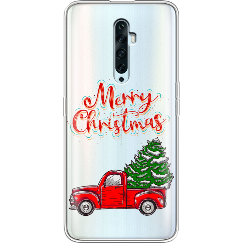 Прозрачный чехол Uprint OPPO Reno2 Z Holiday Car