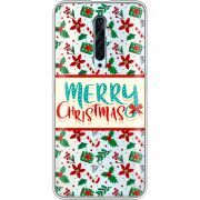 Прозрачный чехол Uprint OPPO Reno2 Z Vintage Christmas Pattern