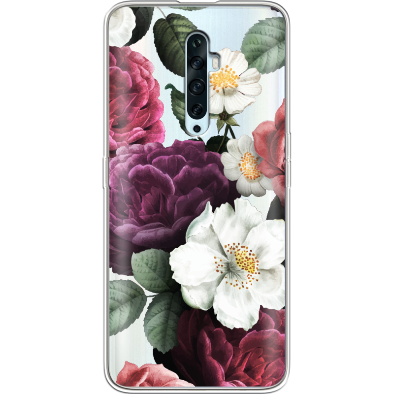 Прозрачный чехол Uprint OPPO Reno2 Z Floral Dark Dreams