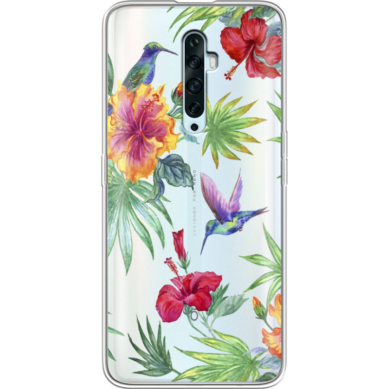 Прозрачный чехол Uprint OPPO Reno2 Z Tropical