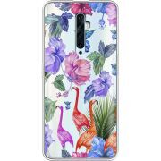 Прозрачный чехол Uprint OPPO Reno2 Z Flamingo