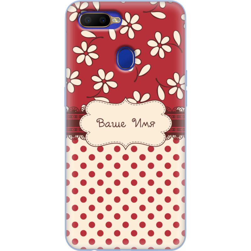 Чехол Uprint OPPO A5s Именной Polka Dots