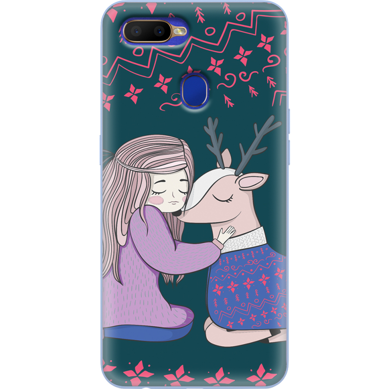 Чехол Uprint OPPO A5s Girl and deer