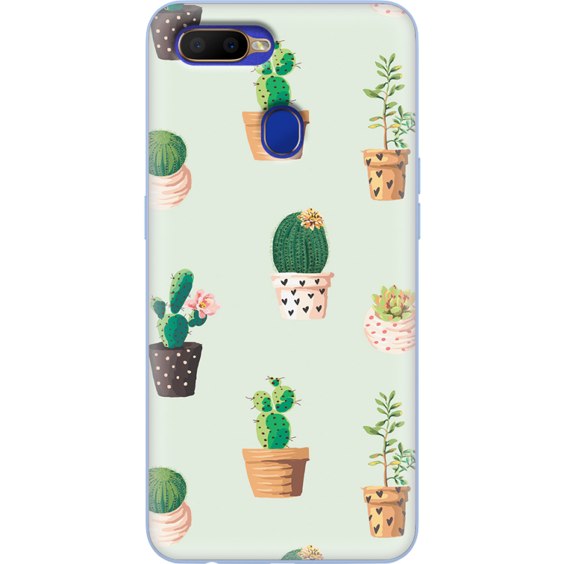 Чехол Uprint OPPO A5s L-green Cacti