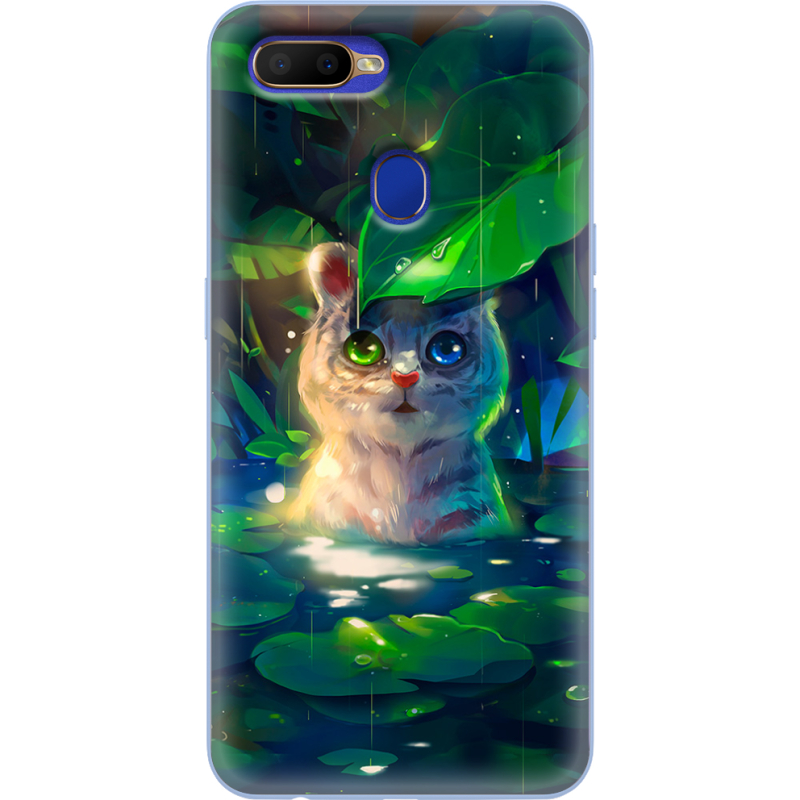 Чехол Uprint OPPO A5s White Tiger Cub