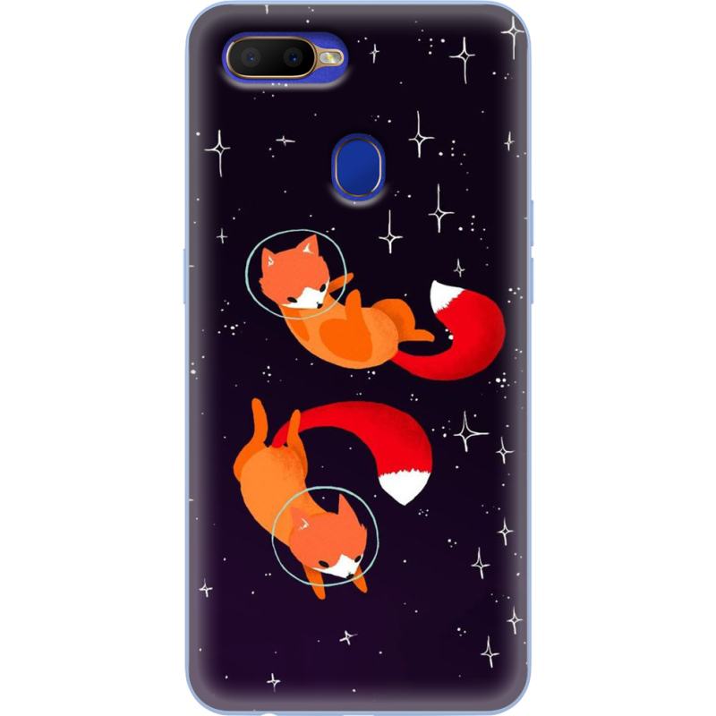 Чехол Uprint OPPO A5s Fox-Astronauts