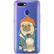 Прозрачный чехол Uprint OPPO A5s Dog Coffeeman