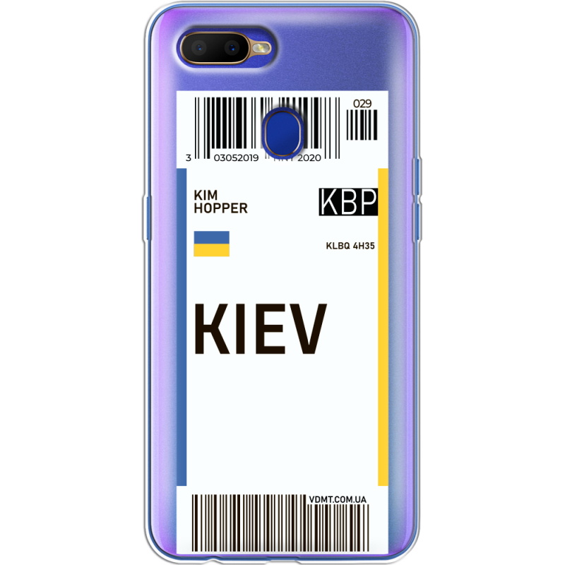 Прозрачный чехол Uprint OPPO A5s Ticket Kiev