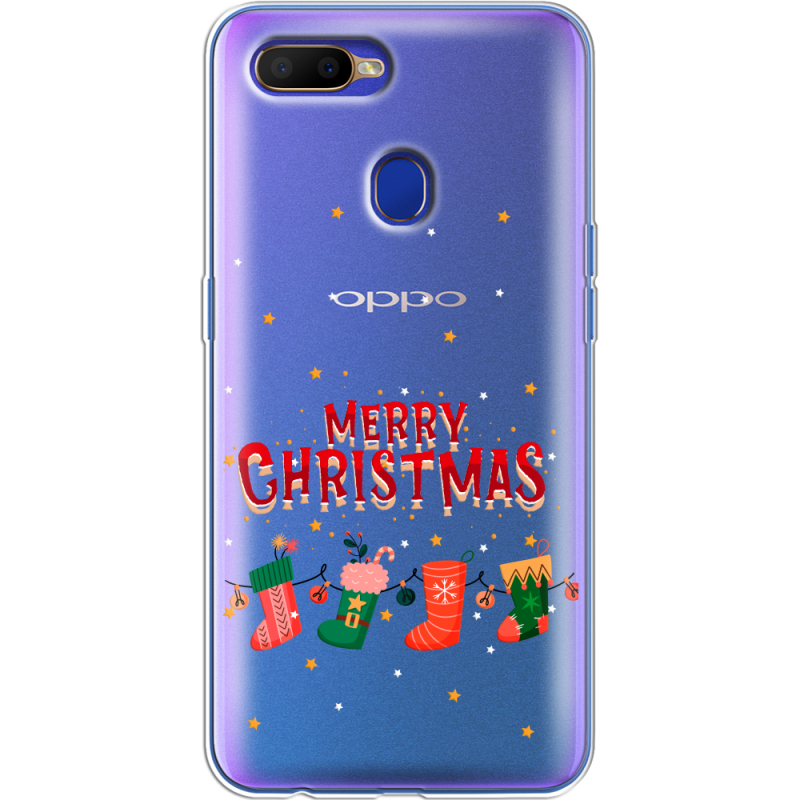 Прозрачный чехол Uprint OPPO A5s Merry Christmas