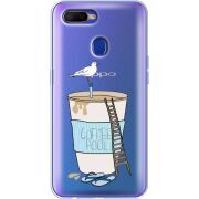 Прозрачный чехол Uprint OPPO A5s Segull in Cofee Pool