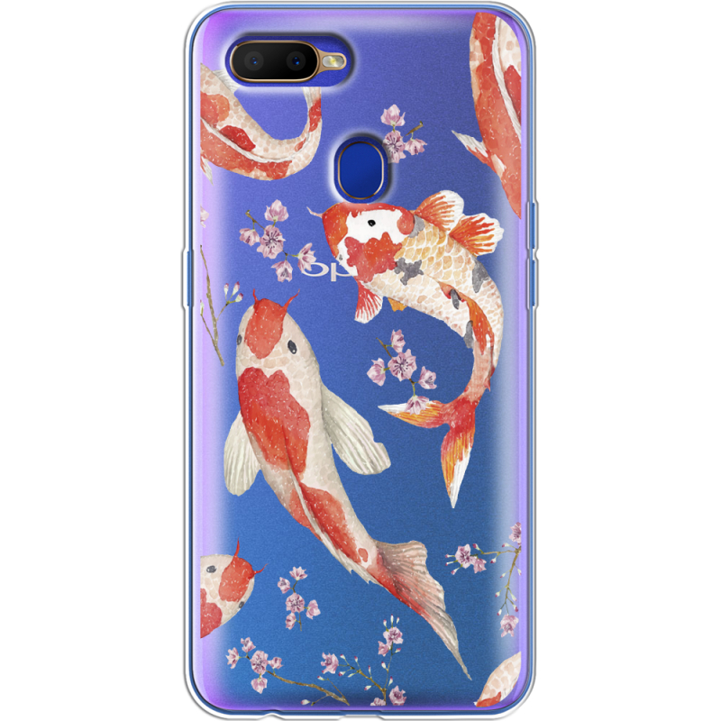 Прозрачный чехол Uprint OPPO A5s Japanese Koi Fish