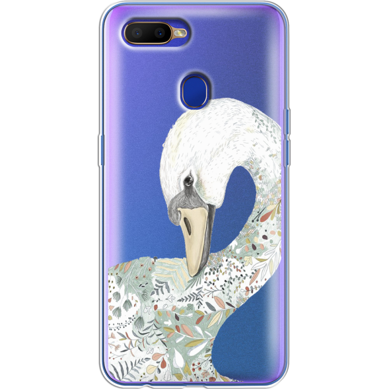 Прозрачный чехол Uprint OPPO A5s Swan