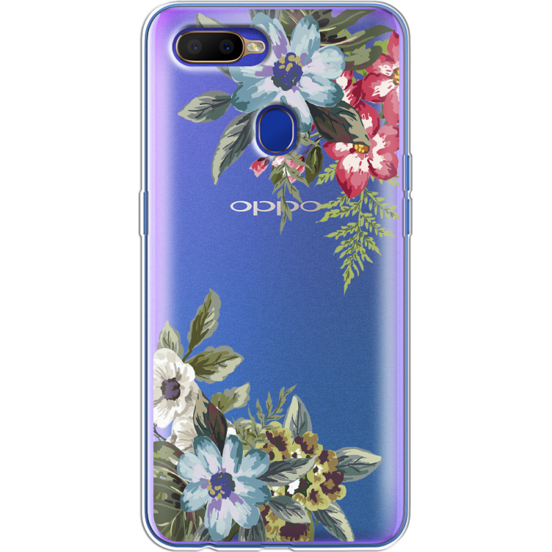Прозрачный чехол Uprint OPPO A5s Floral