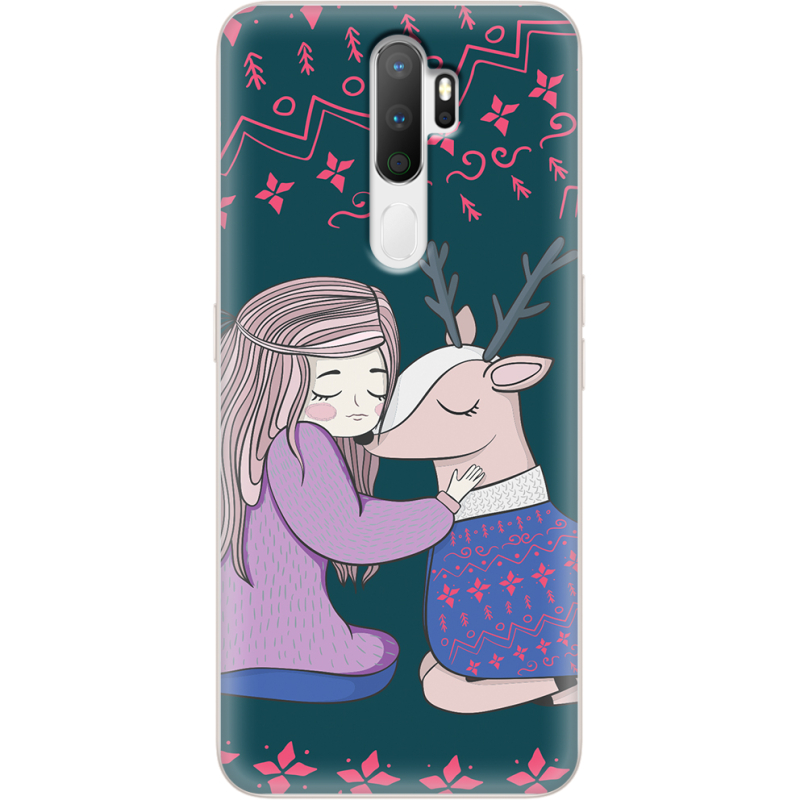 Чехол Uprint OPPO A5 2020 Girl and deer