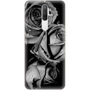 Чехол Uprint OPPO A5 2020 Black and White Roses