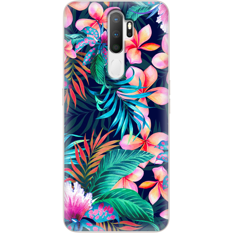 Чехол Uprint OPPO A5 2020 flowers in the tropics