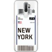 Прозрачный чехол Uprint OPPO A5 2020 Ticket New York