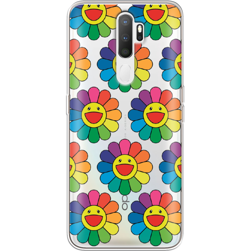 Прозрачный чехол Uprint OPPO A5 2020 Hippie Flowers