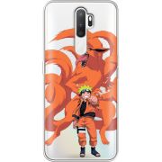 Прозрачный чехол Uprint OPPO A5 2020 Naruto and Kurama