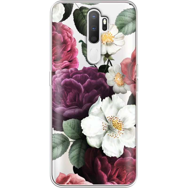 Прозрачный чехол Uprint OPPO A5 2020 Floral Dark Dreams