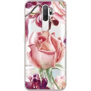 Прозрачный чехол Uprint OPPO A5 2020 Rose