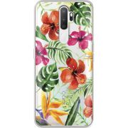 Прозрачный чехол Uprint OPPO A5 2020 Tropical Flowers