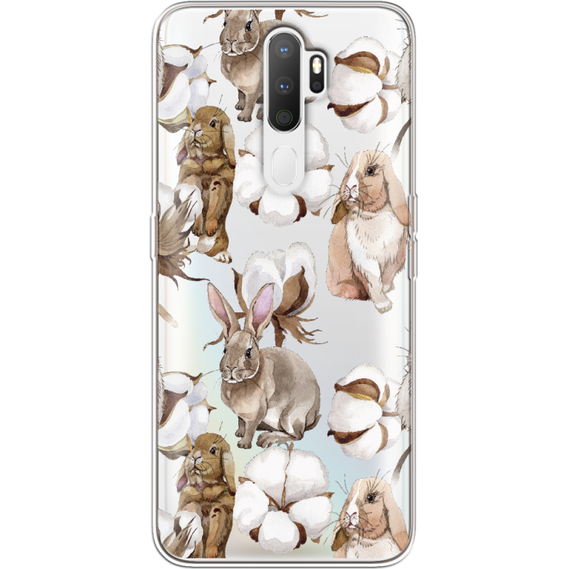 Прозрачный чехол Uprint OPPO A5 2020 Cotton and Rabbits