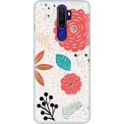 Чехол Uprint OPPO A9 2020 Line Flowers