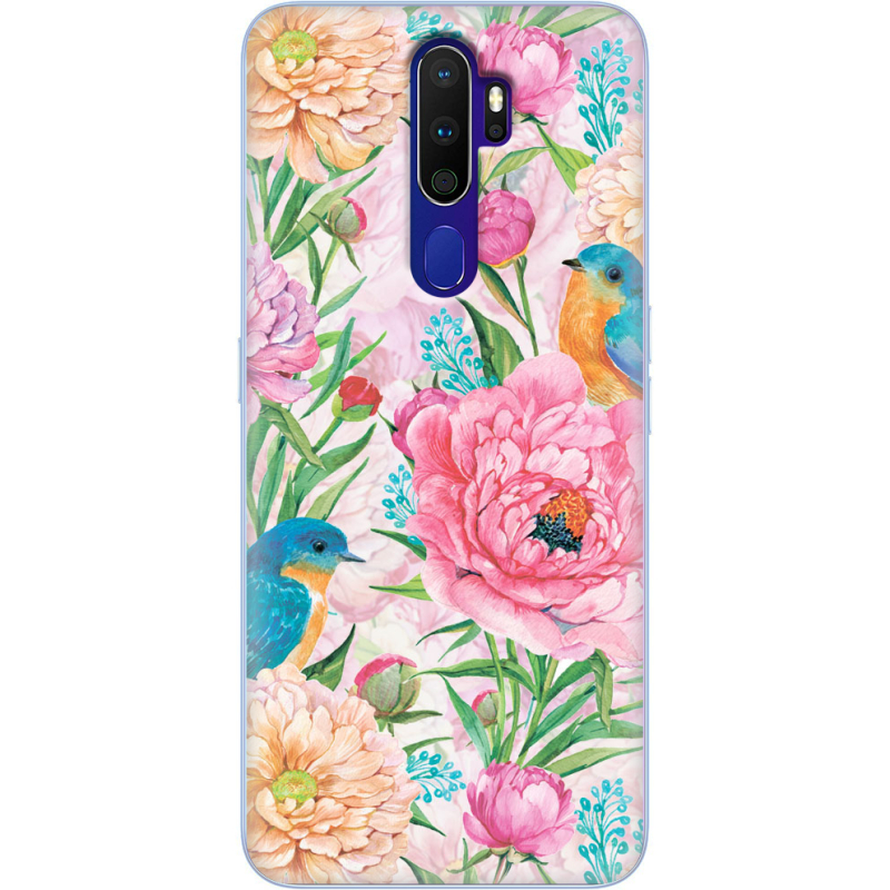 Чехол Uprint OPPO A9 2020 Birds in Flowers