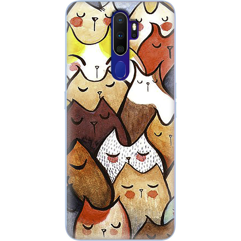 Чехол Uprint OPPO A9 2020 Sleepy Cats