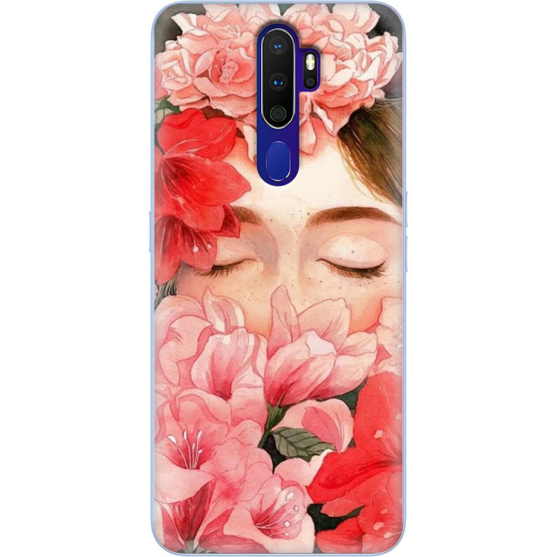 Чехол Uprint OPPO A9 2020 Girl in Flowers