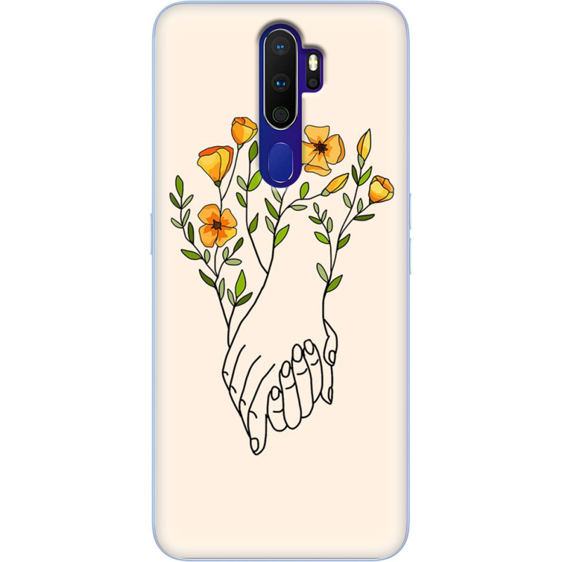 Чехол Uprint OPPO A9 2020 Flower Hands