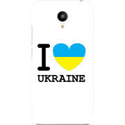 Чехол Uprint Meizu M3 I love Ukraine