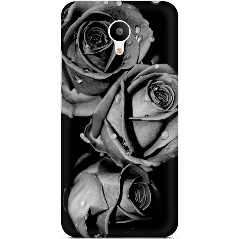 Чехол Uprint Meizu M3 Black and White Roses