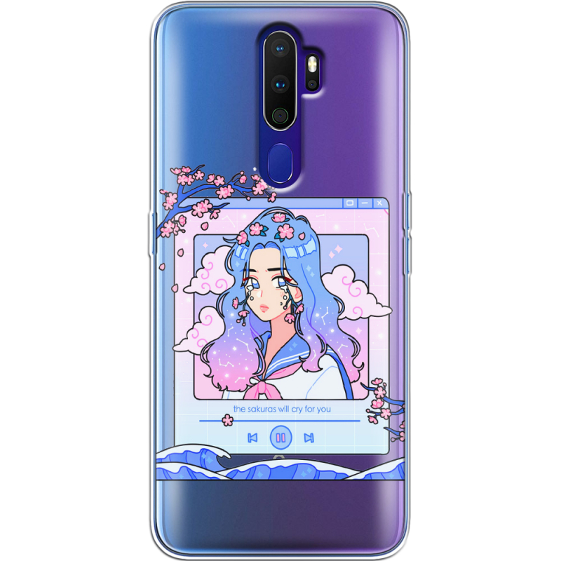 Прозрачный чехол Uprint OPPO A9 2020 The Sakuras Will Cry For You