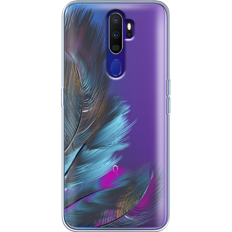 Прозрачный чехол Uprint OPPO A9 2020 Feathers