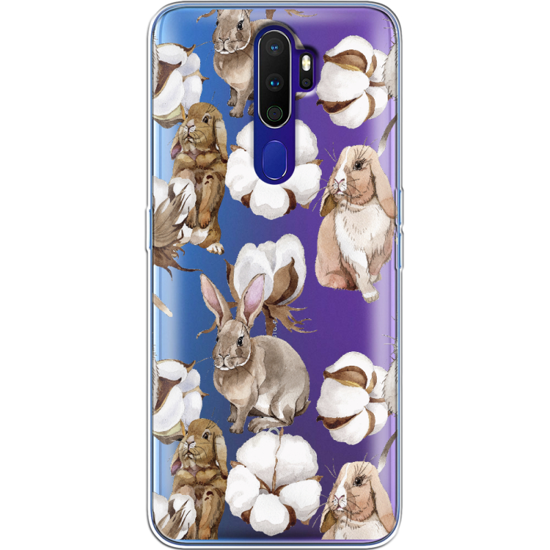 Прозрачный чехол Uprint OPPO A9 2020 Cotton and Rabbits