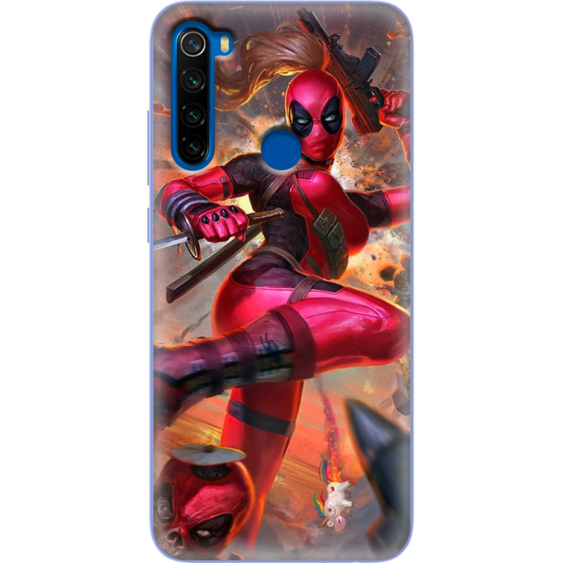 Чехол Uprint Xiaomi Redmi Note 8T Woman Deadpool